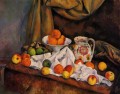 Frutero Jarra y Fruta Paul Cezanne